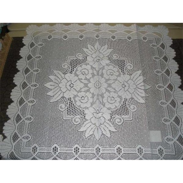 Tapestry Trading Tapestry Trading 558I3535 36 x 36 in. European Lace Table Topper; Ivory 558I3535